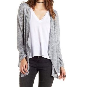 Charlotte Russe grey knit cardigan